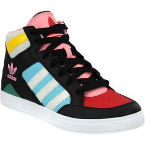 adidas Originals Vintage Inspired Hardcourt Hi Girls Toddler Leather Sneakers 9K